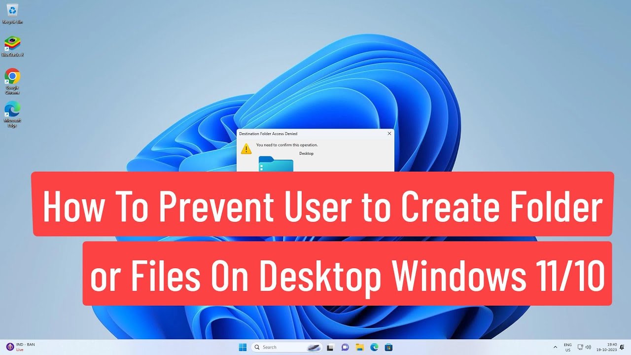 Prevenir usuario de crear carpetas o archivos en escritorio Windows 11/10