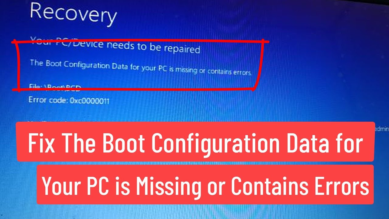Arreglar problemas en el BCD de Windows: 4 métodos