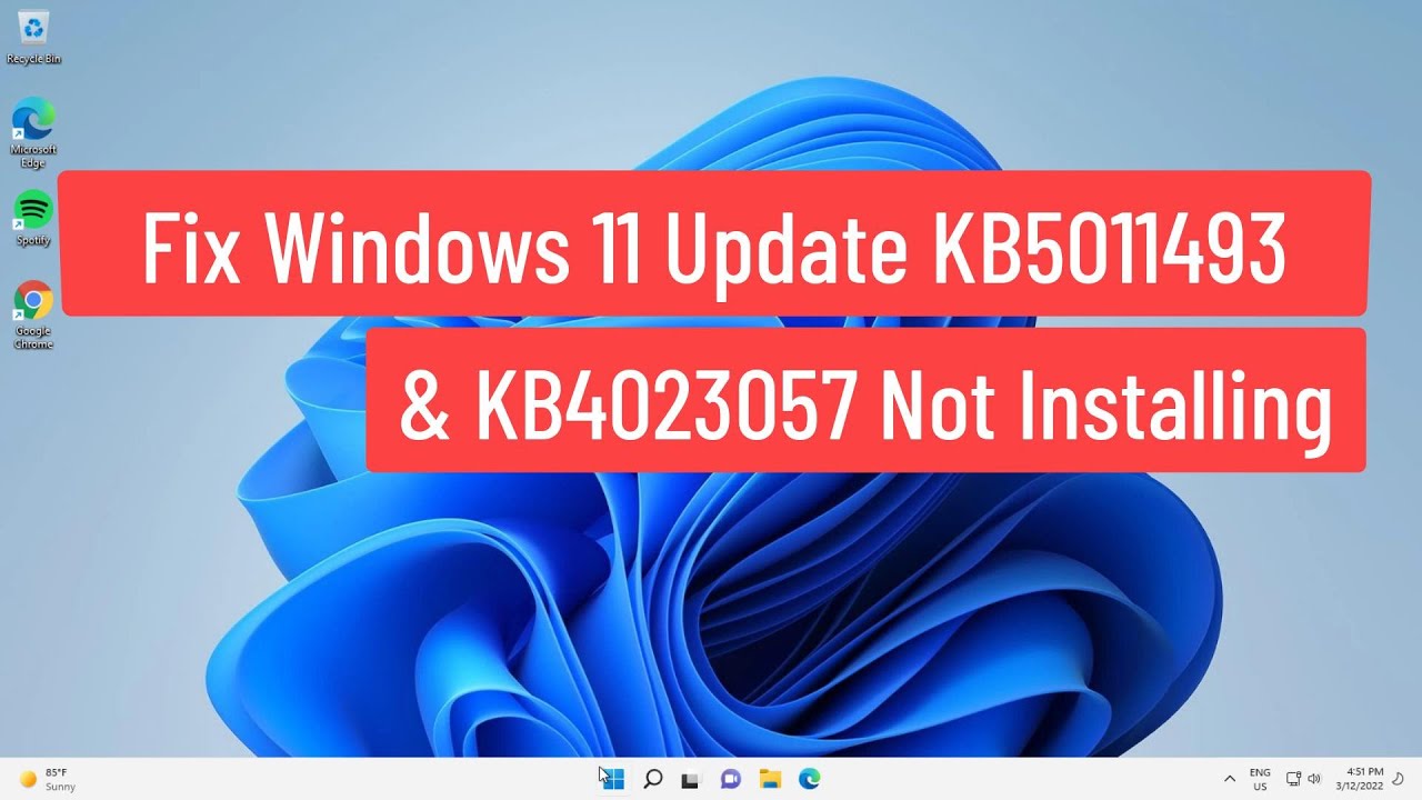 Solved: Solución para problemas de actualización de Windows 11 (KB5011493 y KB4023057)