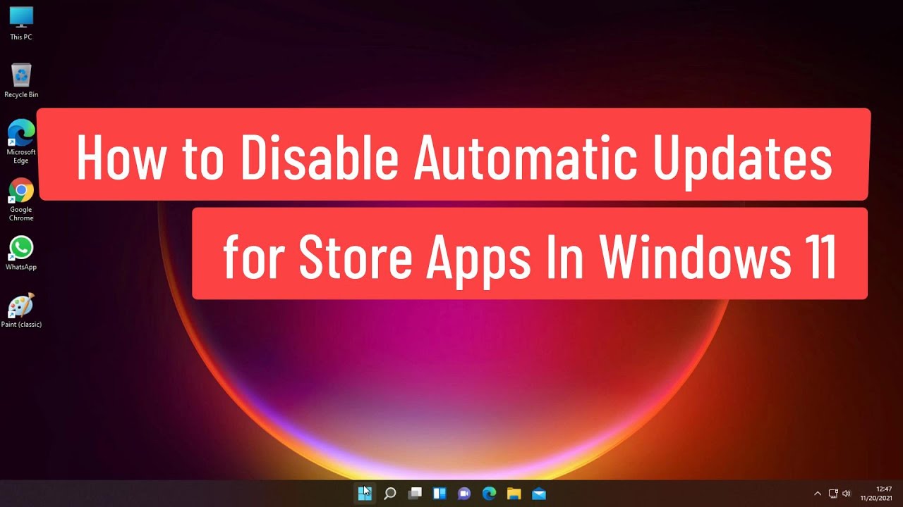 Cómo desactivar las actualizaciones automáticas de las aplicaciones de la tienda en Windows 11