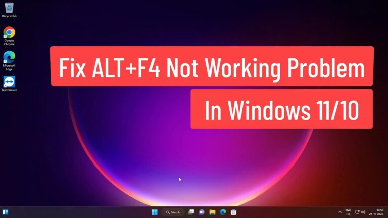 Solución problema ALT+F4 no funciona en Windows 11/10 - Mundowin