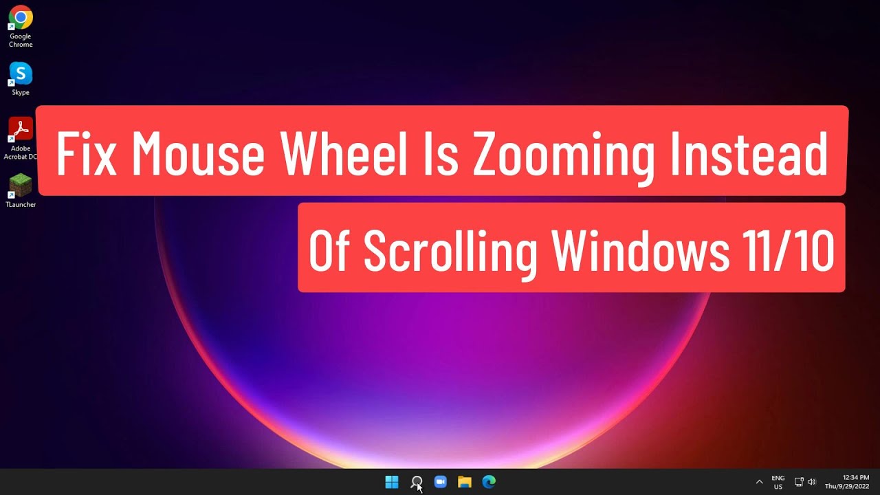 Solución: Arreglo de la rueda del ratón que hace zoom en lugar de desplazarse en Windows