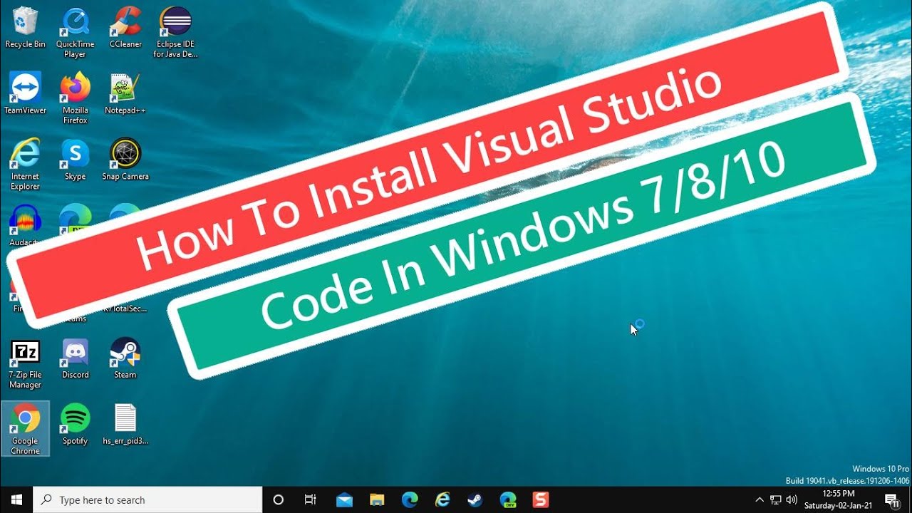 Instalación de Visual Studio Code en Windows 7/8/10