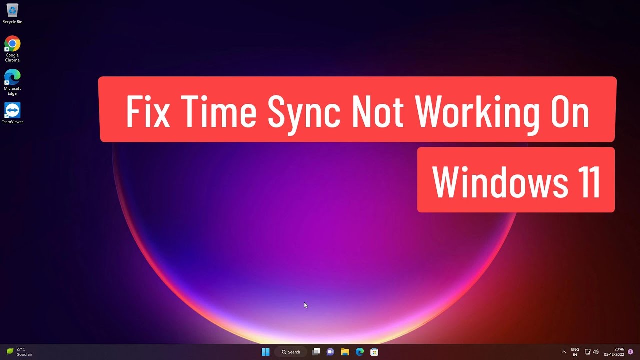 Solucionar problema de sincronización de tiempo en Windows 11