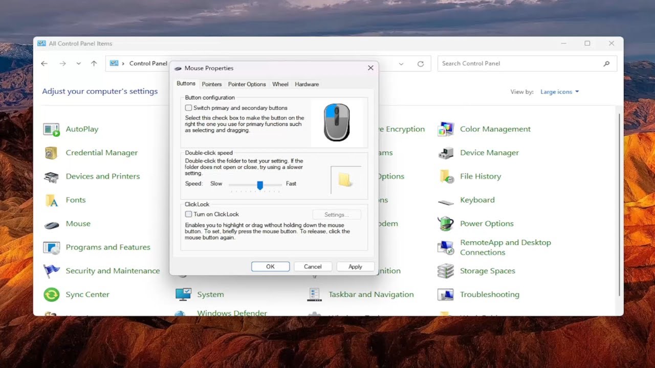 Solución para falta de doble clic en Mouse en Windows 11. Mundowin