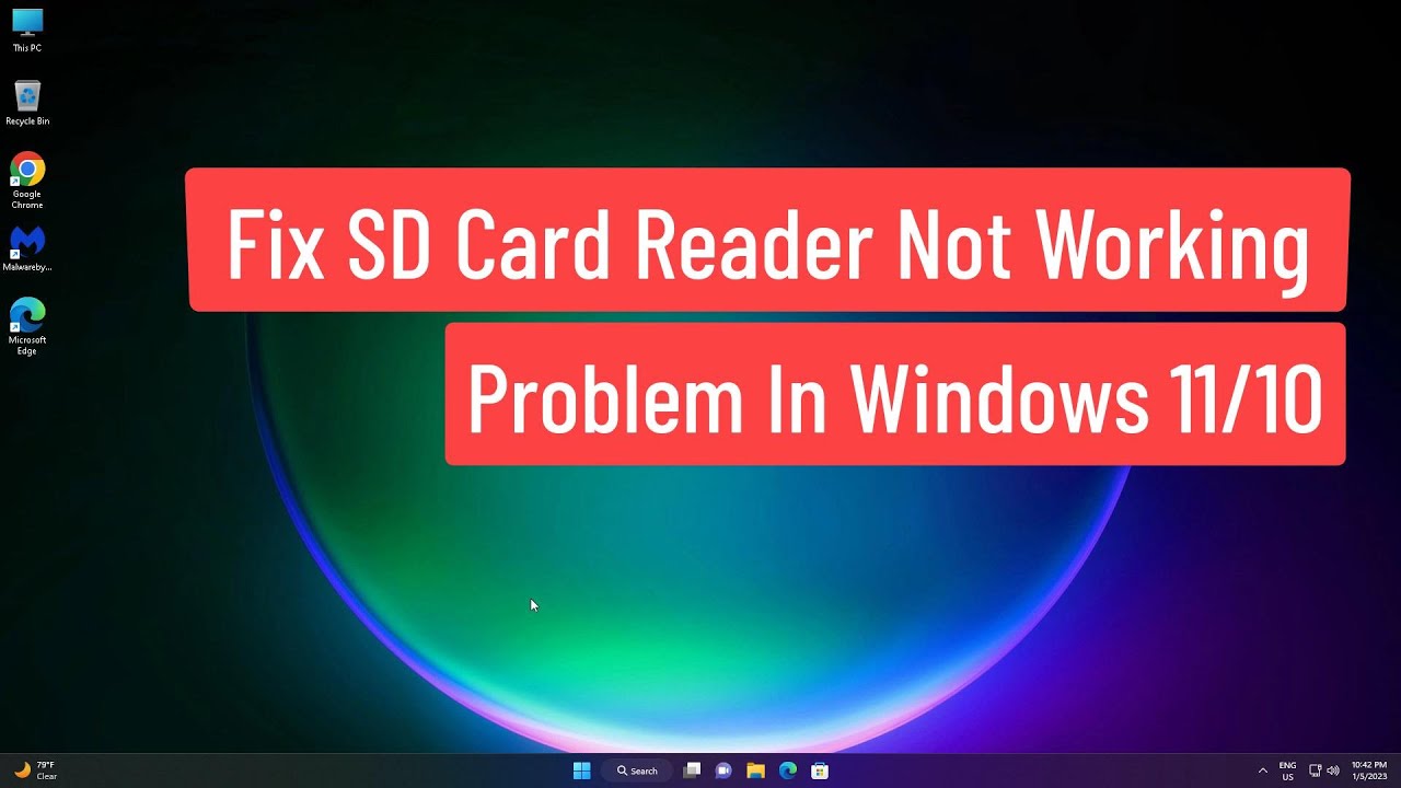 Solución problema lector de tarjetas SD en Windows 11/10 en español