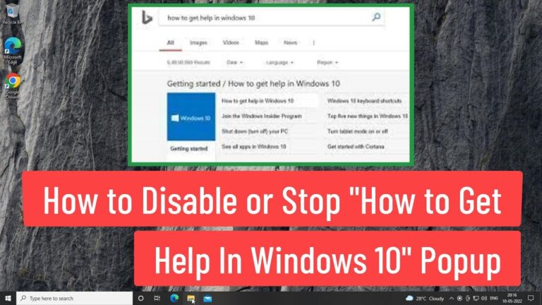 DESACTIVAR COMO OBTENER AYUDA EN WINDOWS 10 intelligence overview