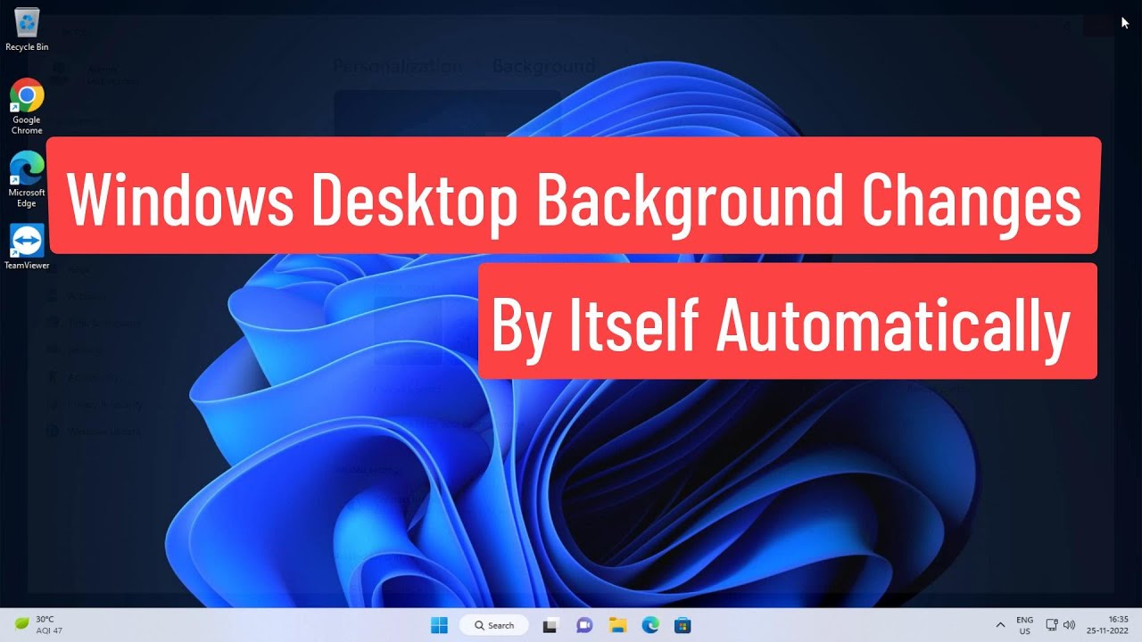 Cambios automáticos de fondo de escritorio en Windows 11/10