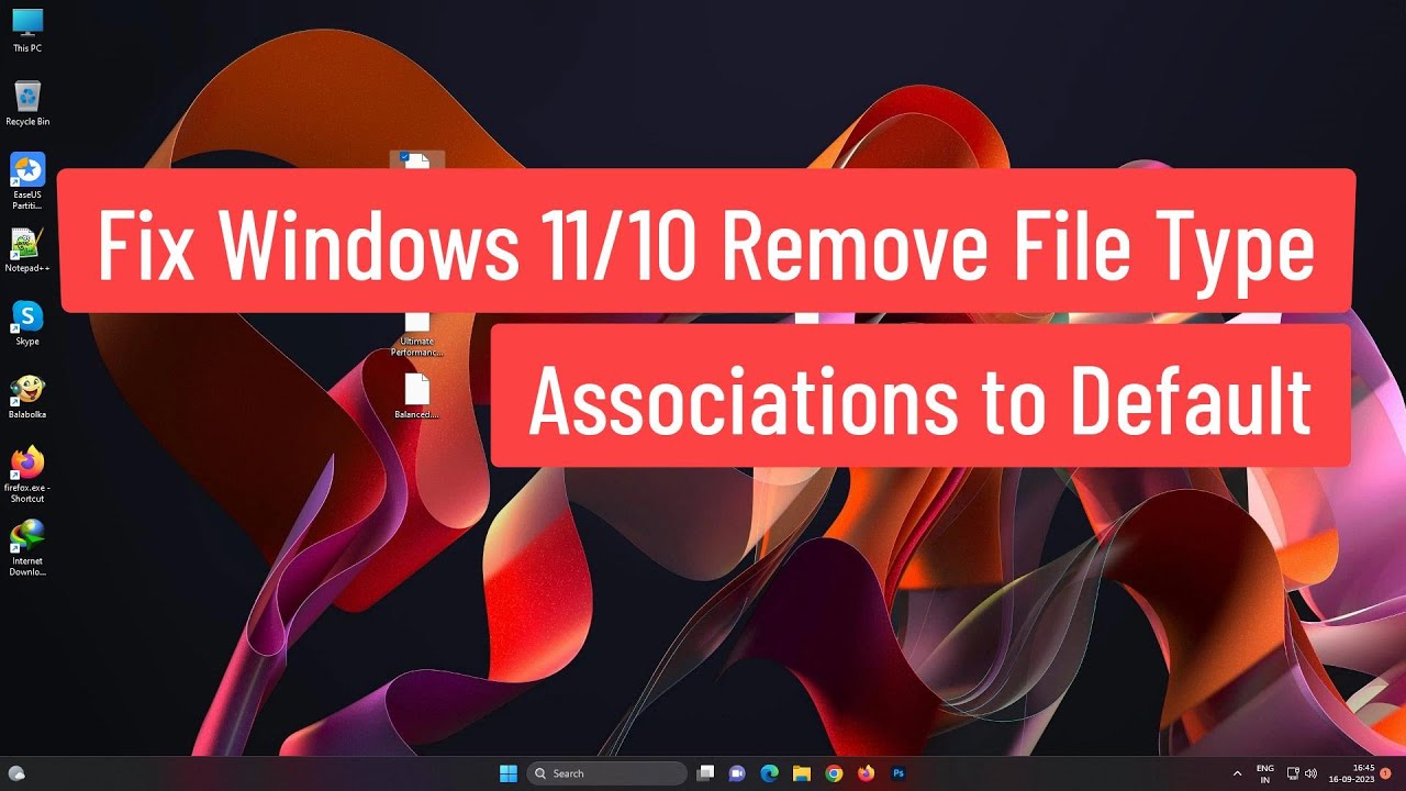 Solucionar Windows 11/10 – Restaurar asociaciones de archivos a predeterminadas