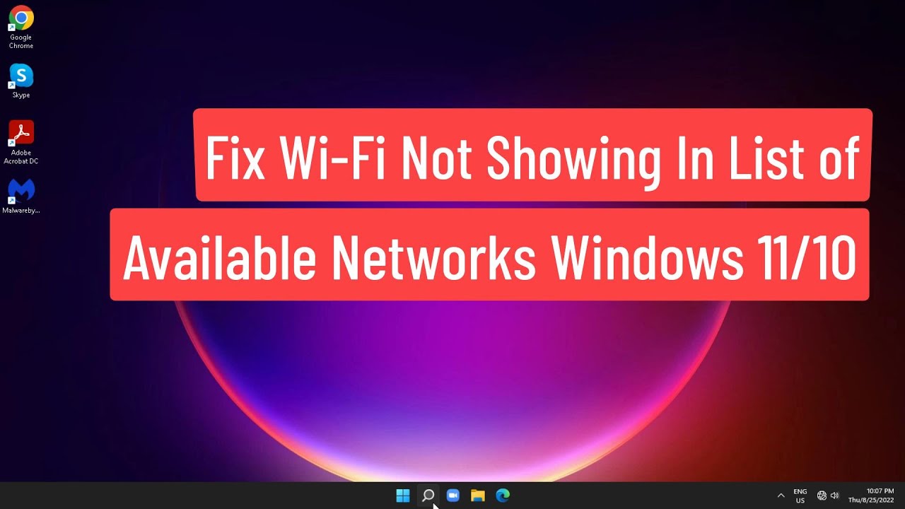 Solución: Wi-Fi no aparece en la lista de redes disponibles en Windows 11/10