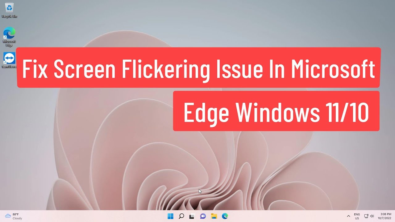 Cómo solucionar el parpadeo de pantalla en Microsoft Edge Windows 11/10