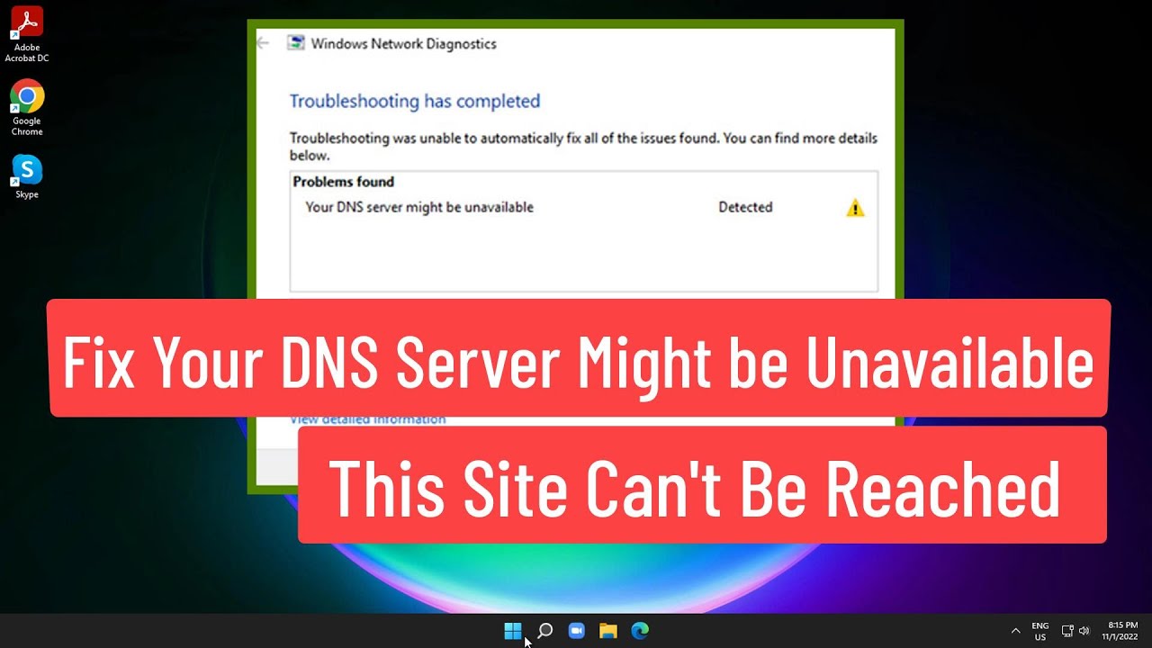 Solución de problemas DNS en Windows 11/10