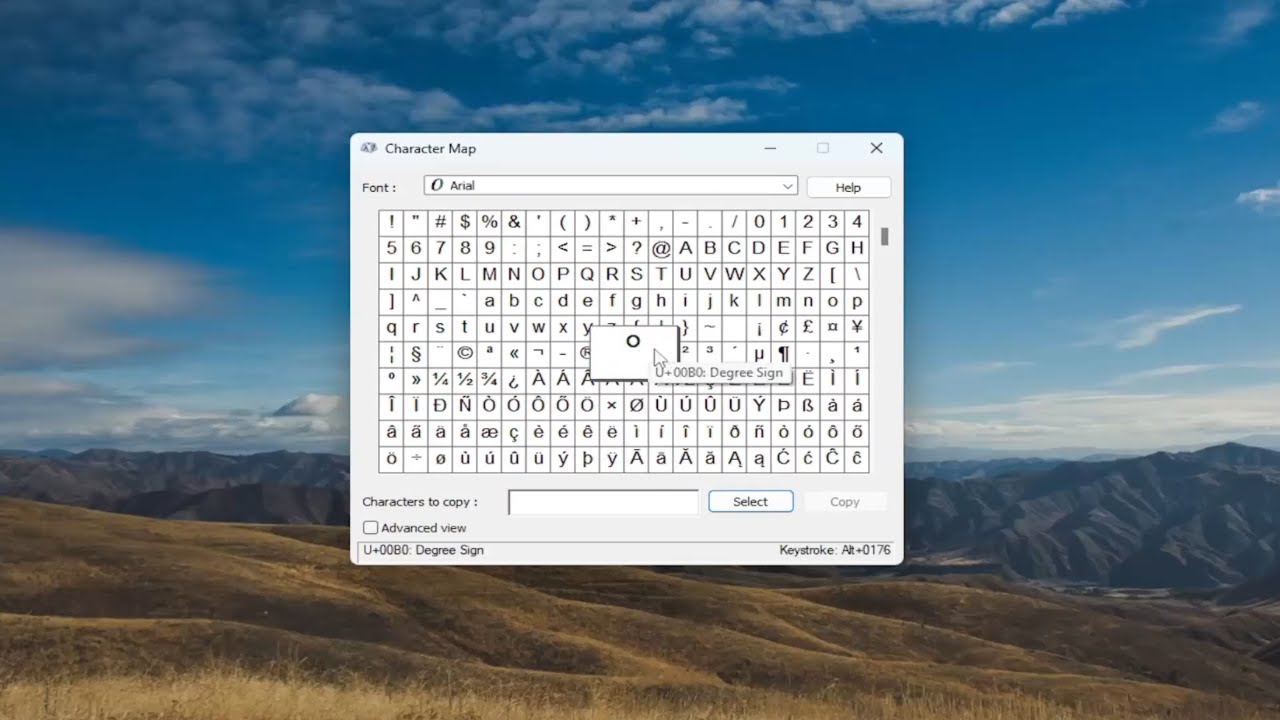 Insertar símbolo de grado en Windows 11/10: tutorial