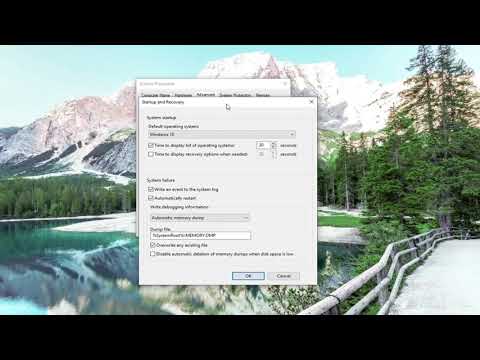 «Cómo habilitar o deshabilitar eliminación automática de volcados de memoria de pantalla azul en Windows 10»