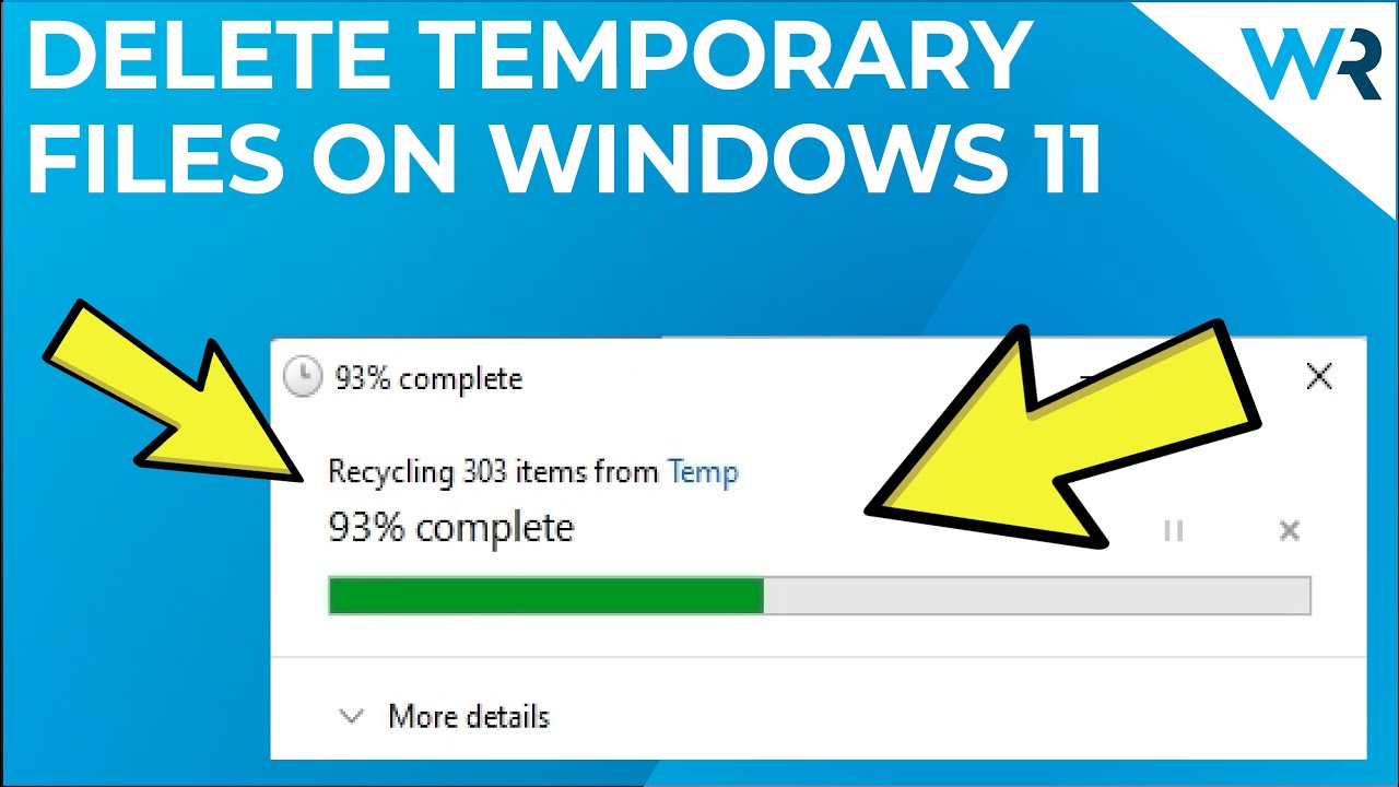 Eliminar archivos temporales en Windows 11.