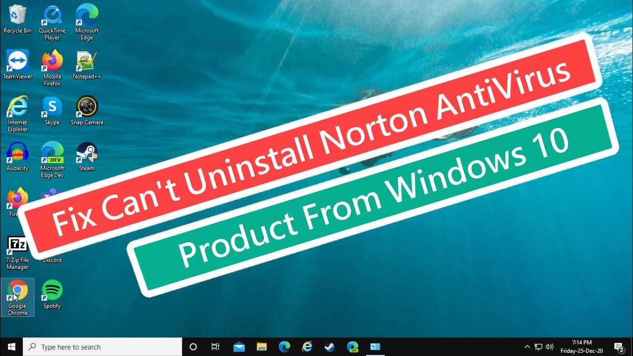 Solución para desinstalar Norton Antivirus en Windows 10