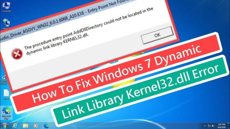 Kernel32 Dll Missing Windows 7 64 Bit