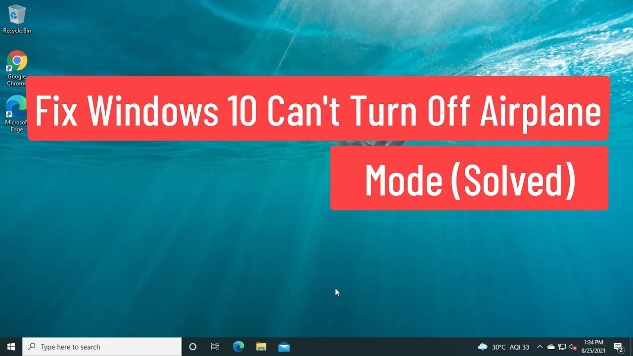 Soluciones para desactivar el modo avión en Windows 10