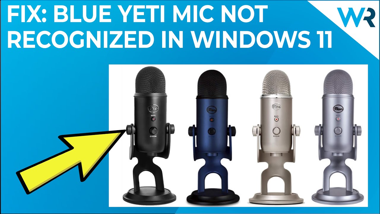 Soluciones para problema de reconocimiento del micrófono Blue Yeti en Windows 11
