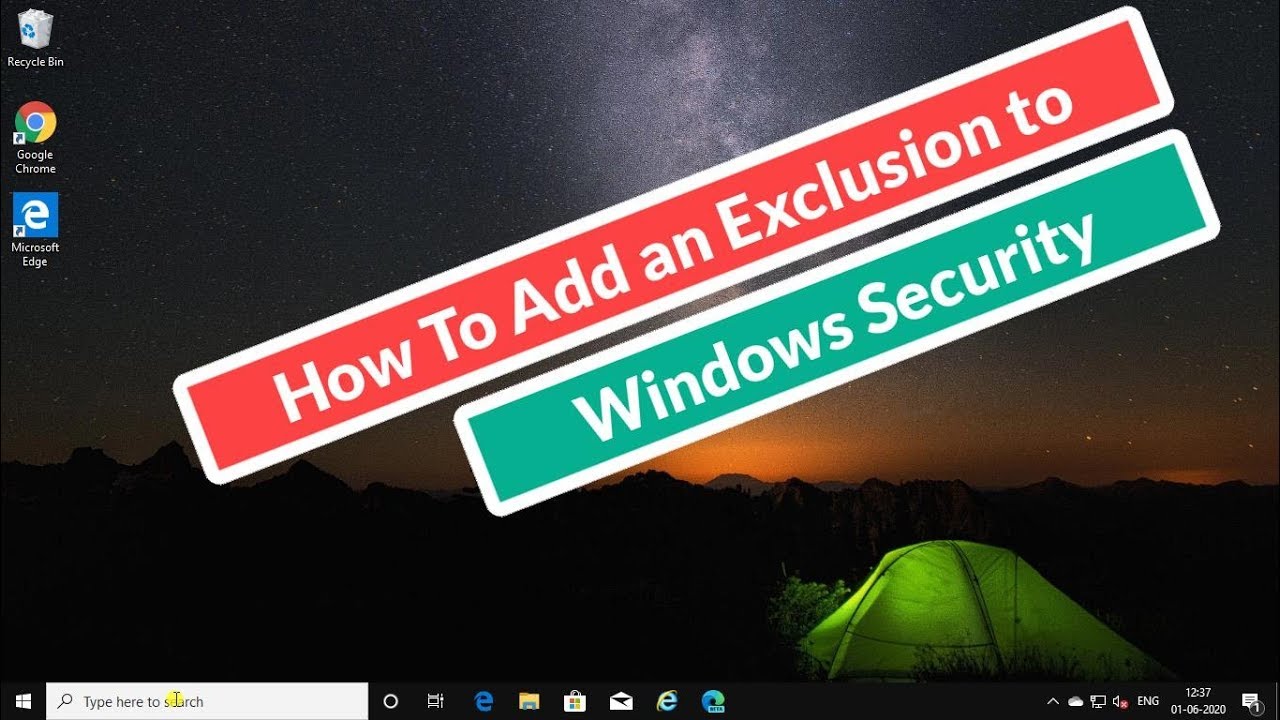 Cómo añadir una exclusión en Windows Security