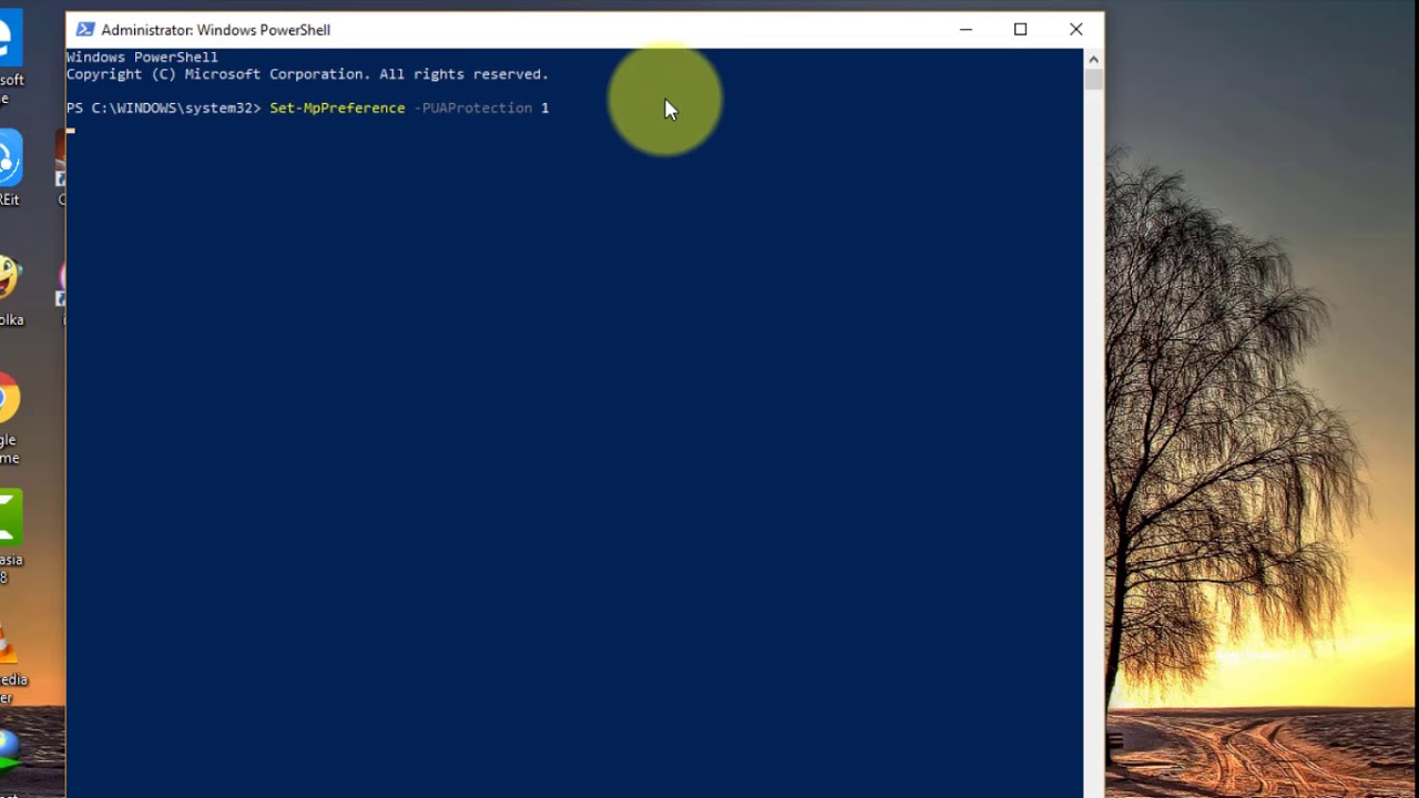 Habilitar protección contra software potencialmente no deseado en Windows 10