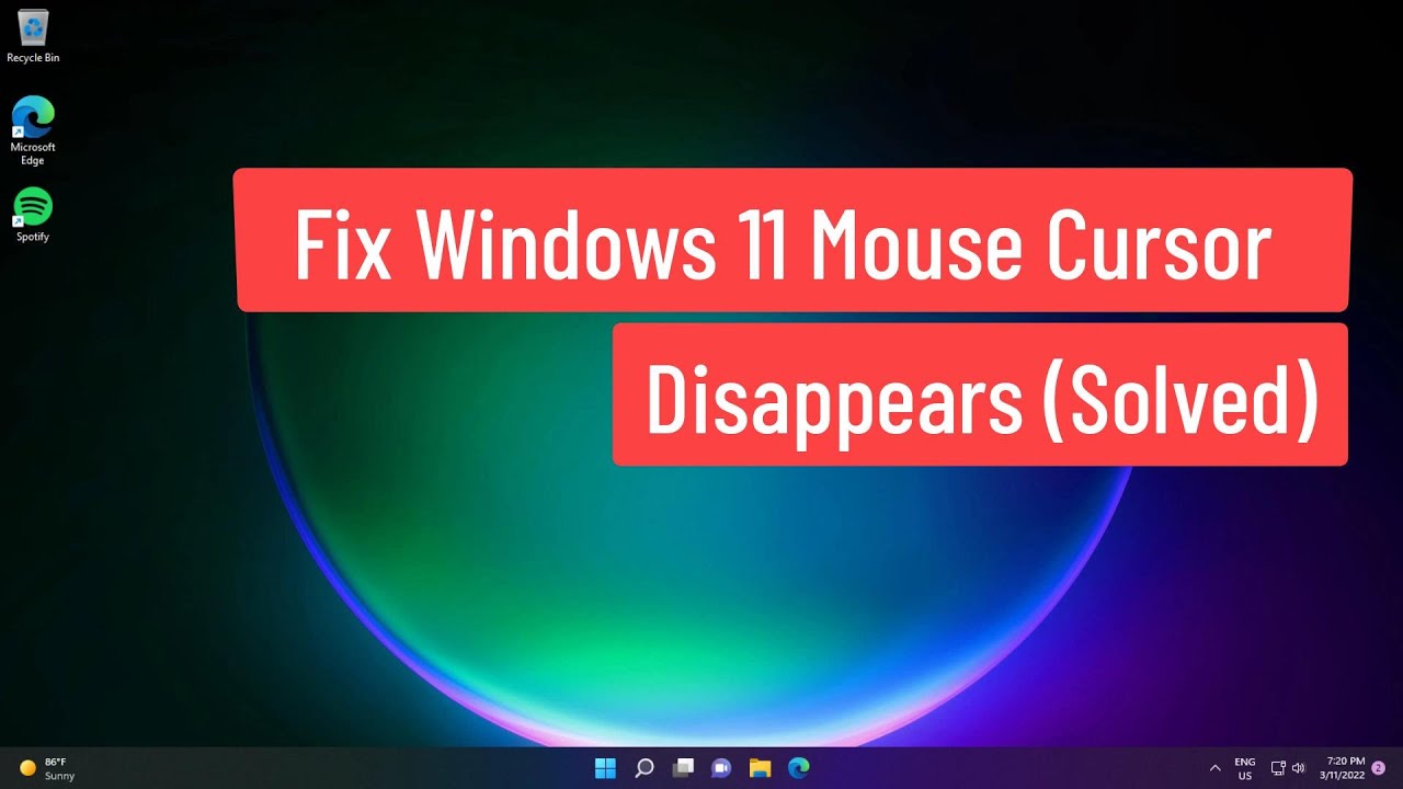 Fija desaparición del cursor en Windows 11: solución en tres métodos