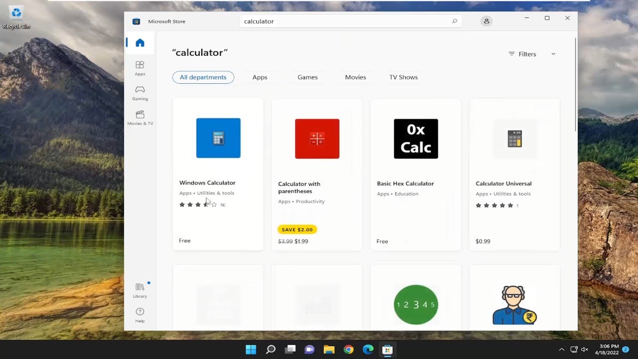 «Reinstalar aplicaciones preinstaladas en Windows 11/10»