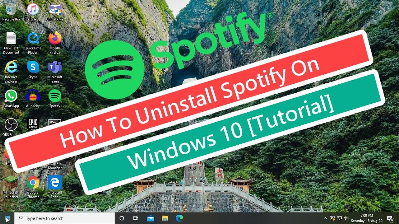 Desinstalar Spotify en Windows 10 [Tutorial]