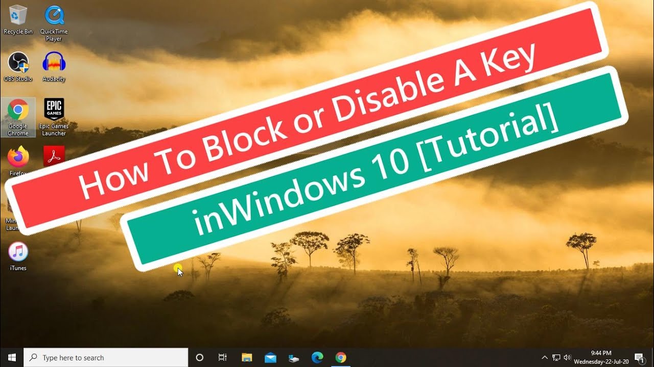 Desactivar una tecla en Windows 10 [Tutorial]
