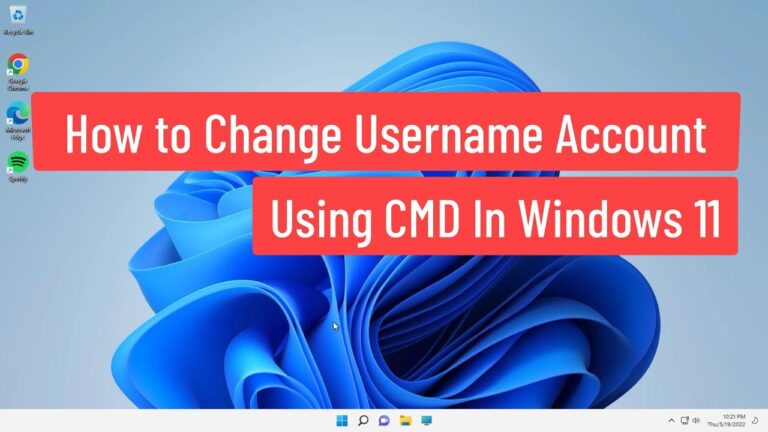 how to change username in windows 11 using cmd