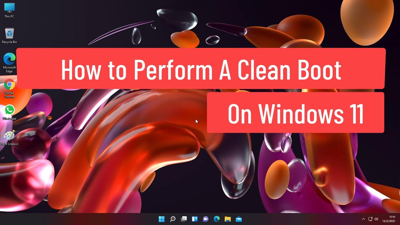 Realiza un arranque limpio en Windows 11