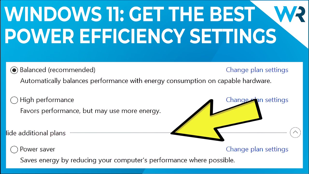 Mejor eficiencia energética en Windows 11: métodos y ajustes recomendados
