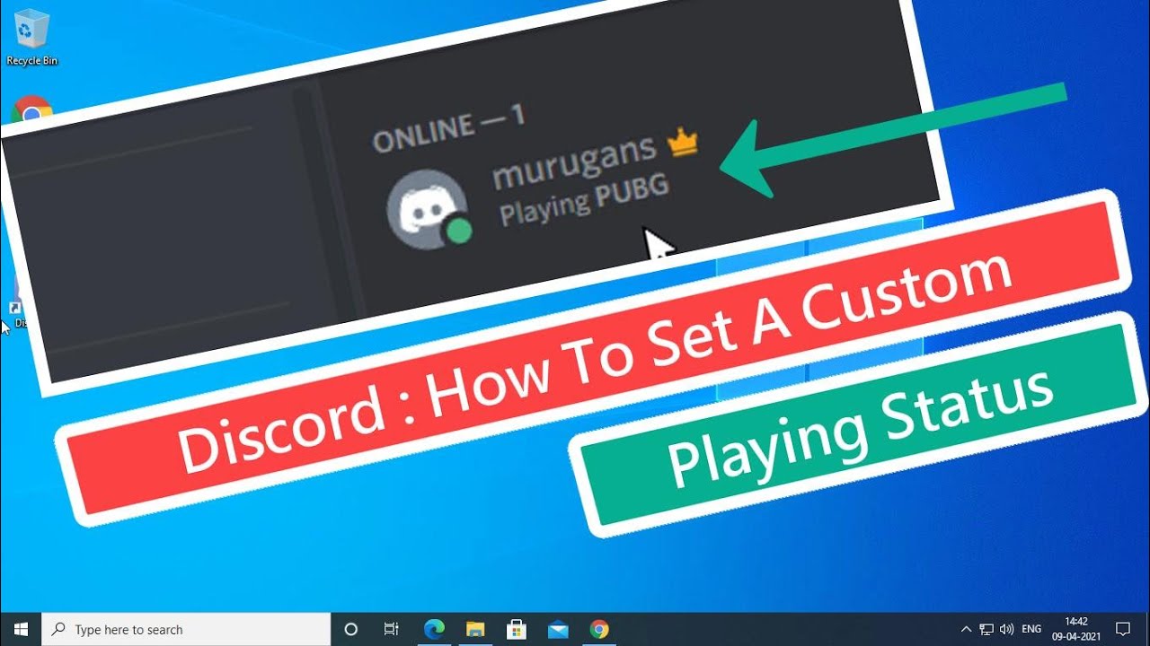 Discord: Cómo establecer un estado de juego personalizado