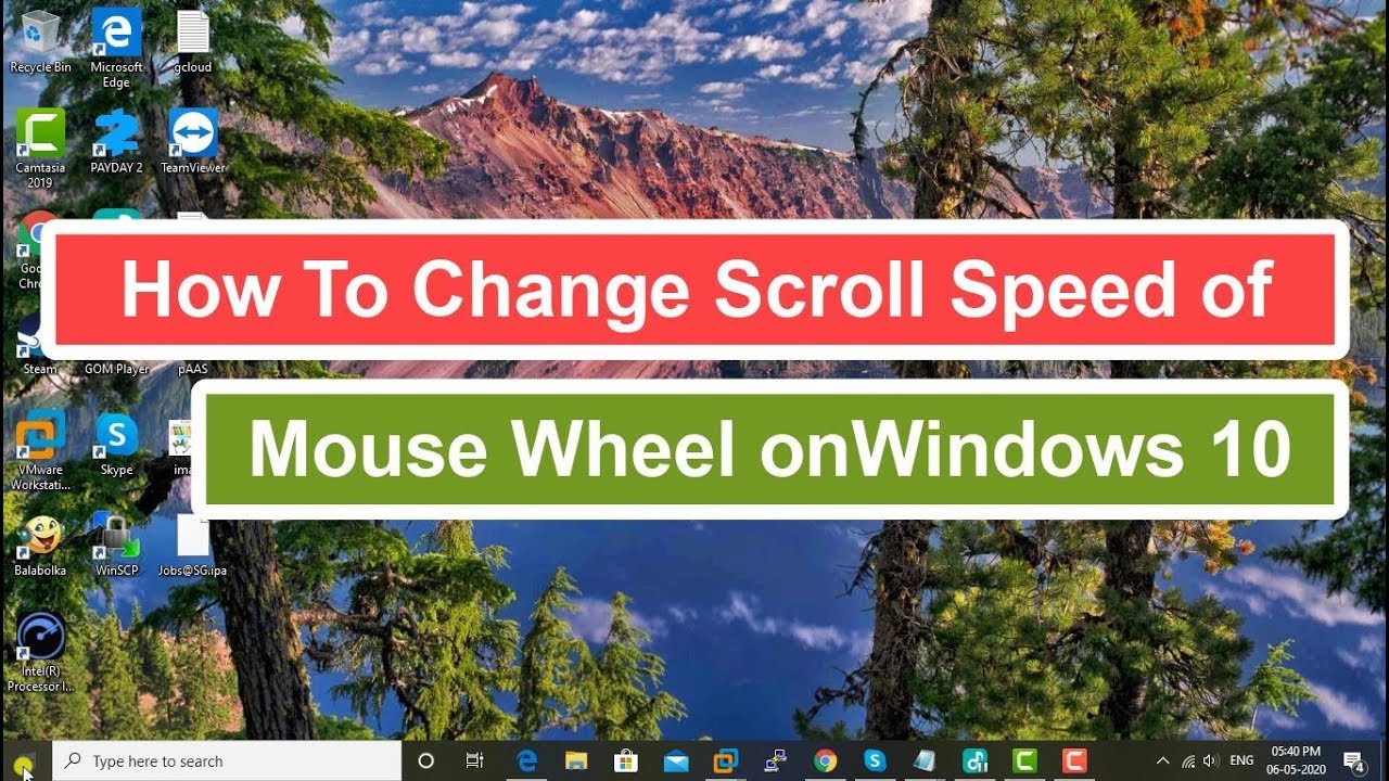 Cómo cambiar la velocidad de desplazamiento de la rueda del ratón en Windows 10