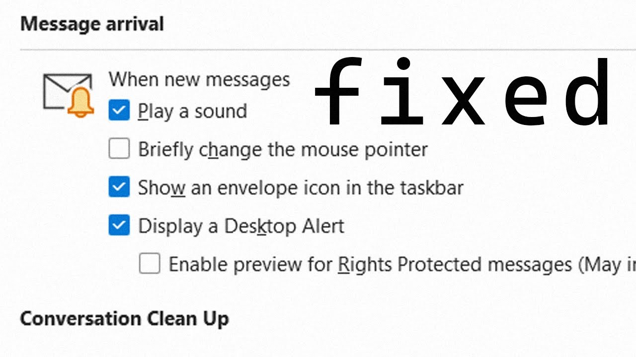 Soluciones para reparar el sonido de notificación de Outlook en Windows 11