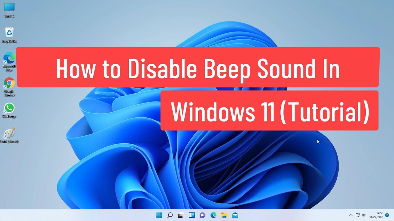 Desactivar sonido de pitido en Windows 11: tutorial
