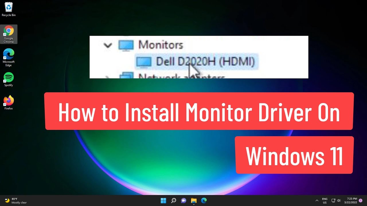 Cómo instalar controlador de monitor en Windows 11