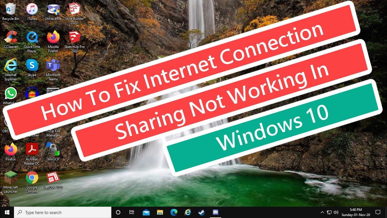 Solucionar Internet Connection Sharing no funciona en Windows 10