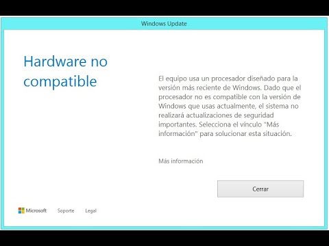 Desactivar la ventana emergente de hardware no compatible en windows 7 8.1 super guia