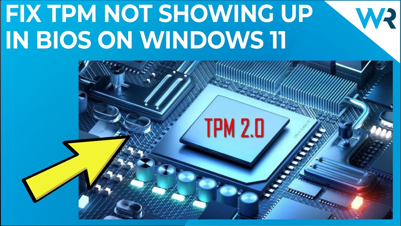 Soluciones para TPM no aparece en BIOS en Windows 11
