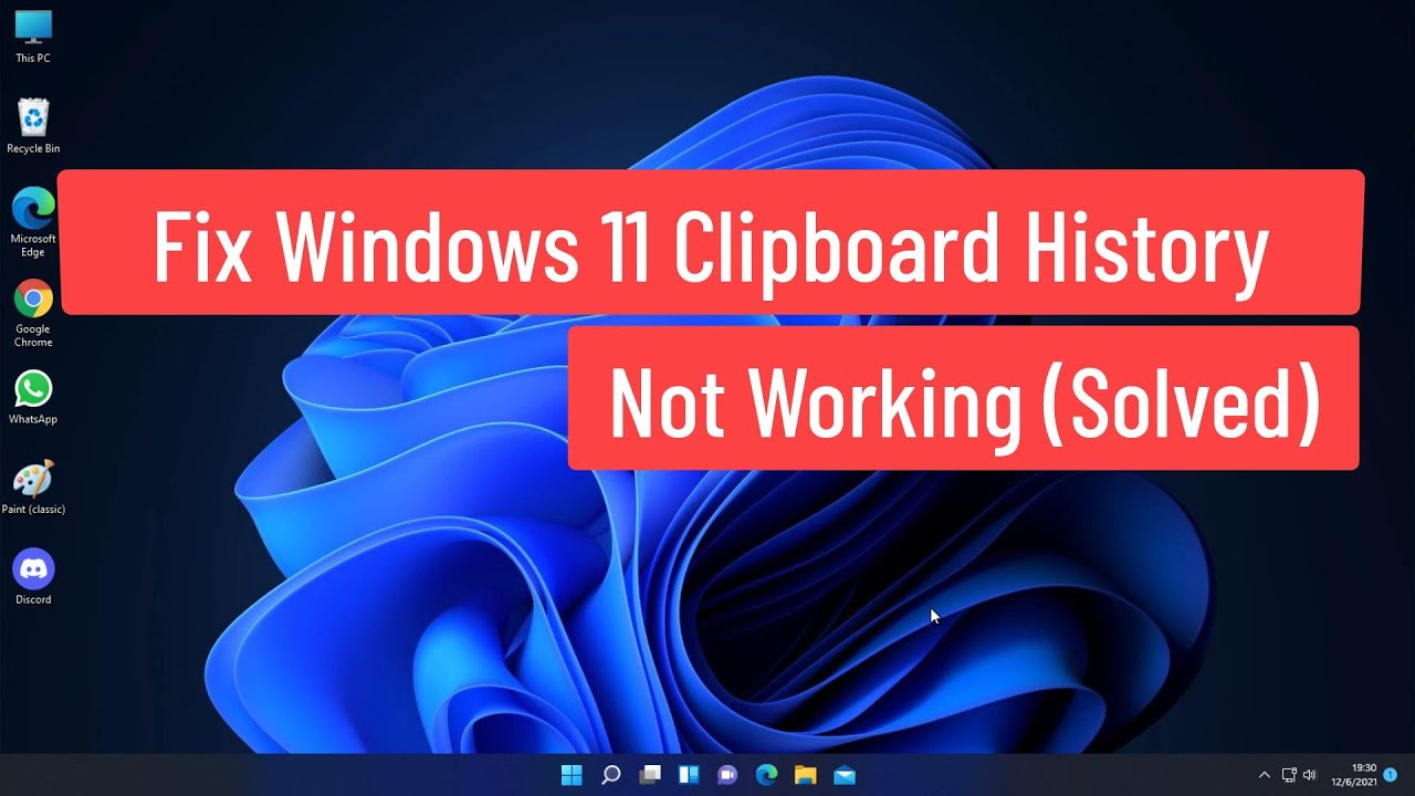 Solución: Cómo arreglar el historial del portapapeles de Windows 11
