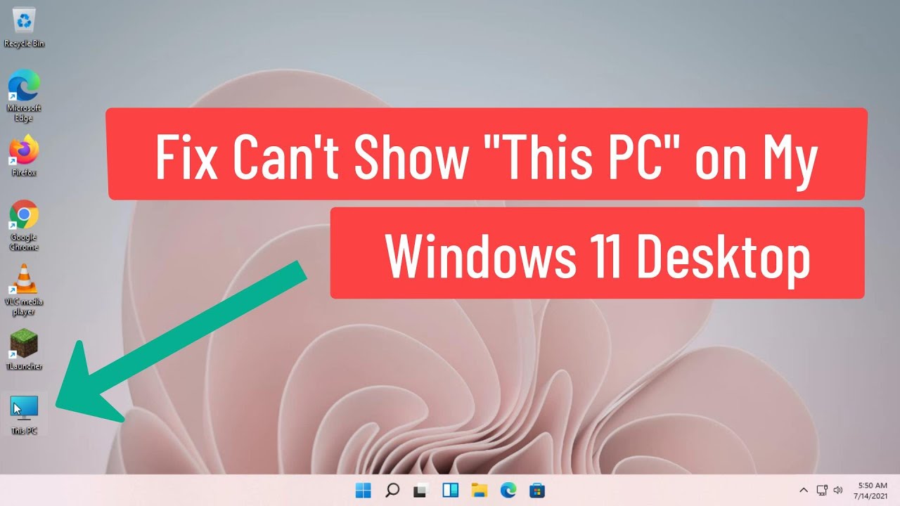 Solución para mostrar ‘This PC’ en mi escritorio de Windows 11