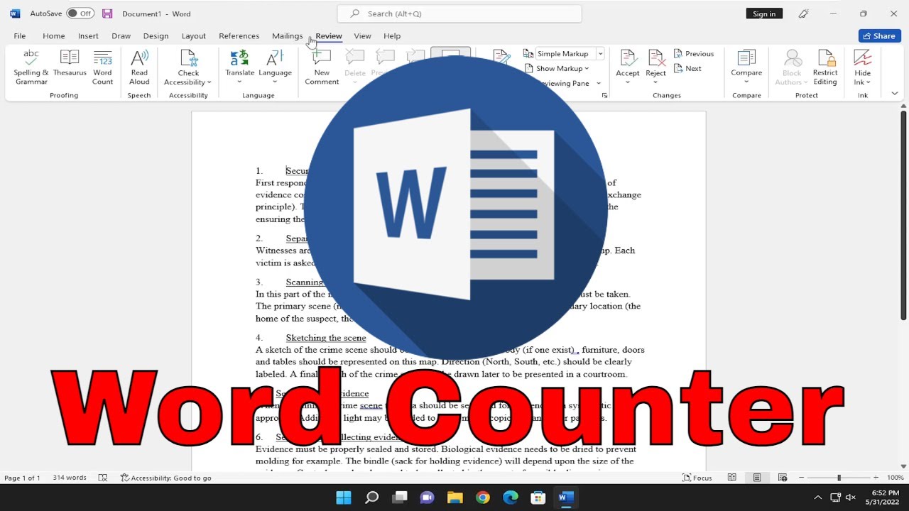 Cómo usar la herramienta de conteo de palabras en Microsoft Word [Tutorial]