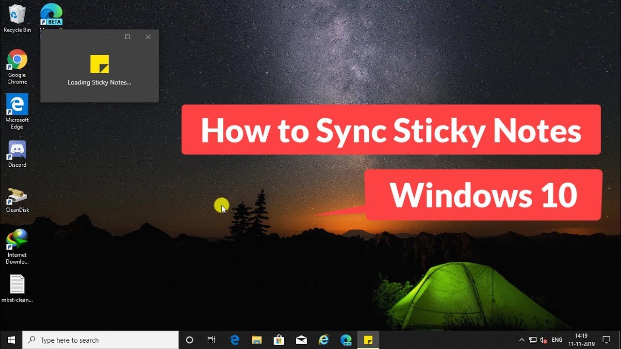 Sincronizar Notas Adhesivas en Windows 10