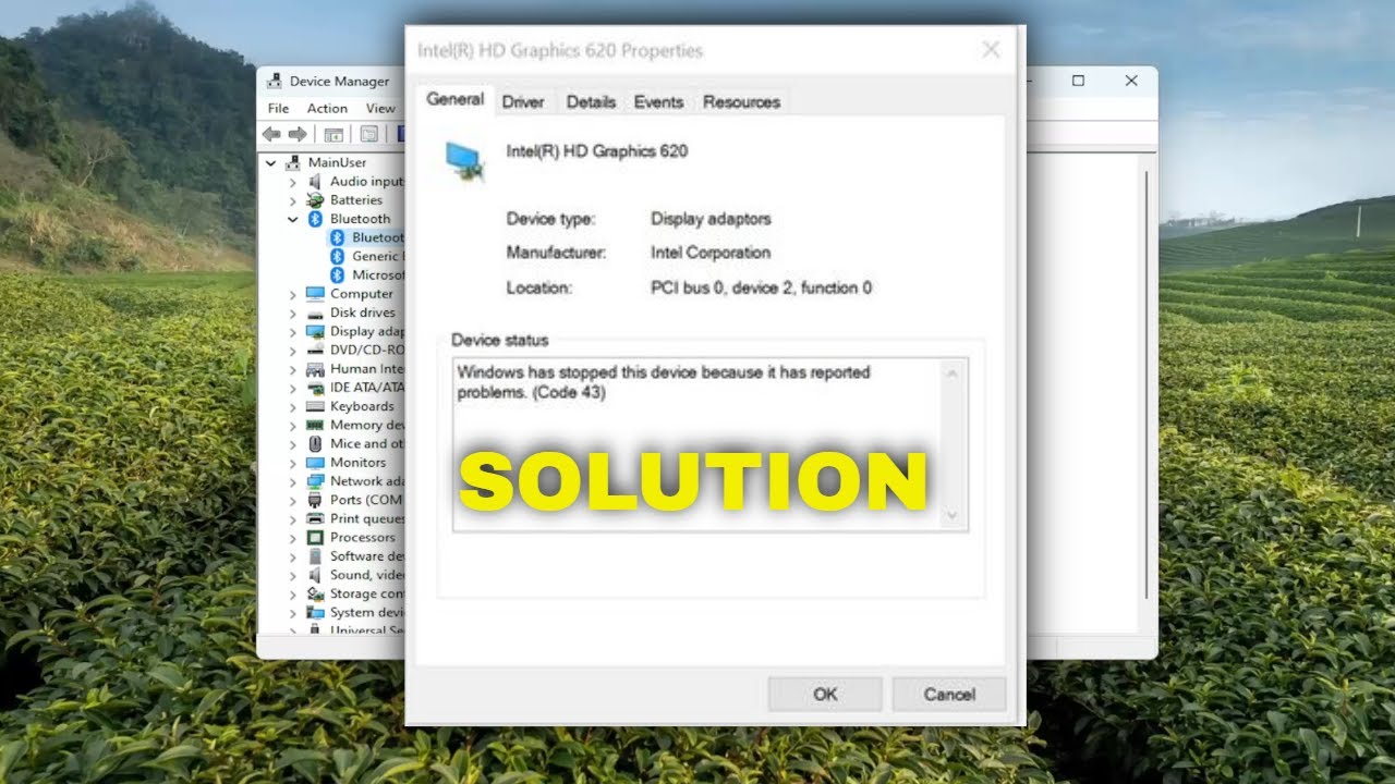 Código de error 43 en el Administrador de dispositivos de Windows