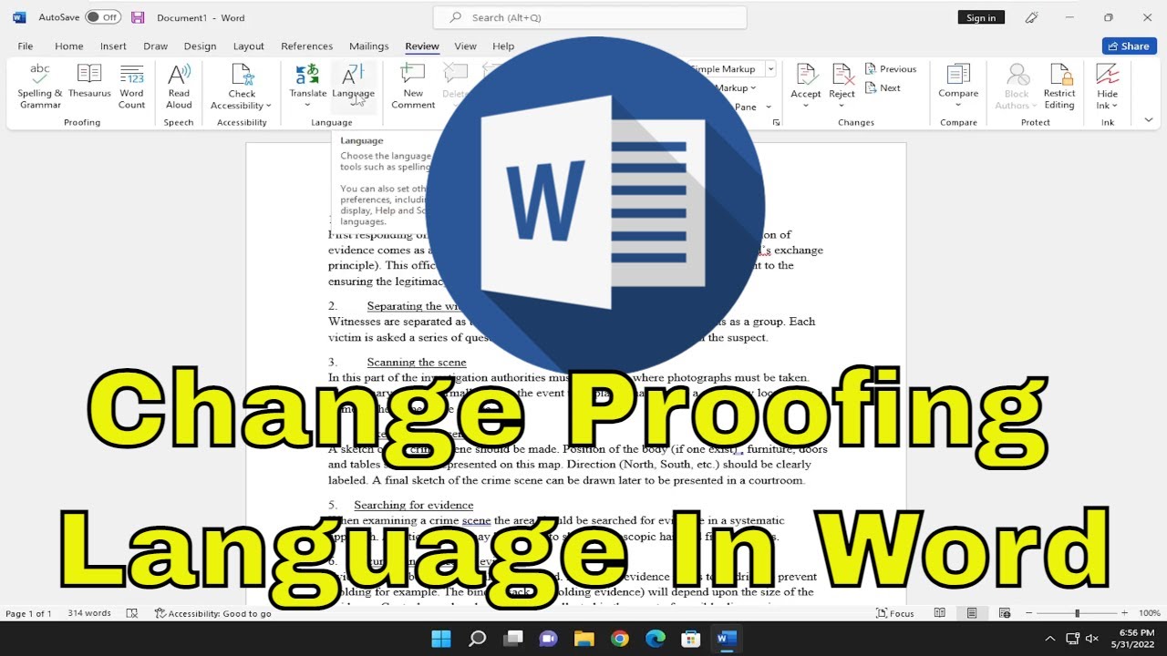 Cómo cambiar el idioma de corrección en Microsoft Word