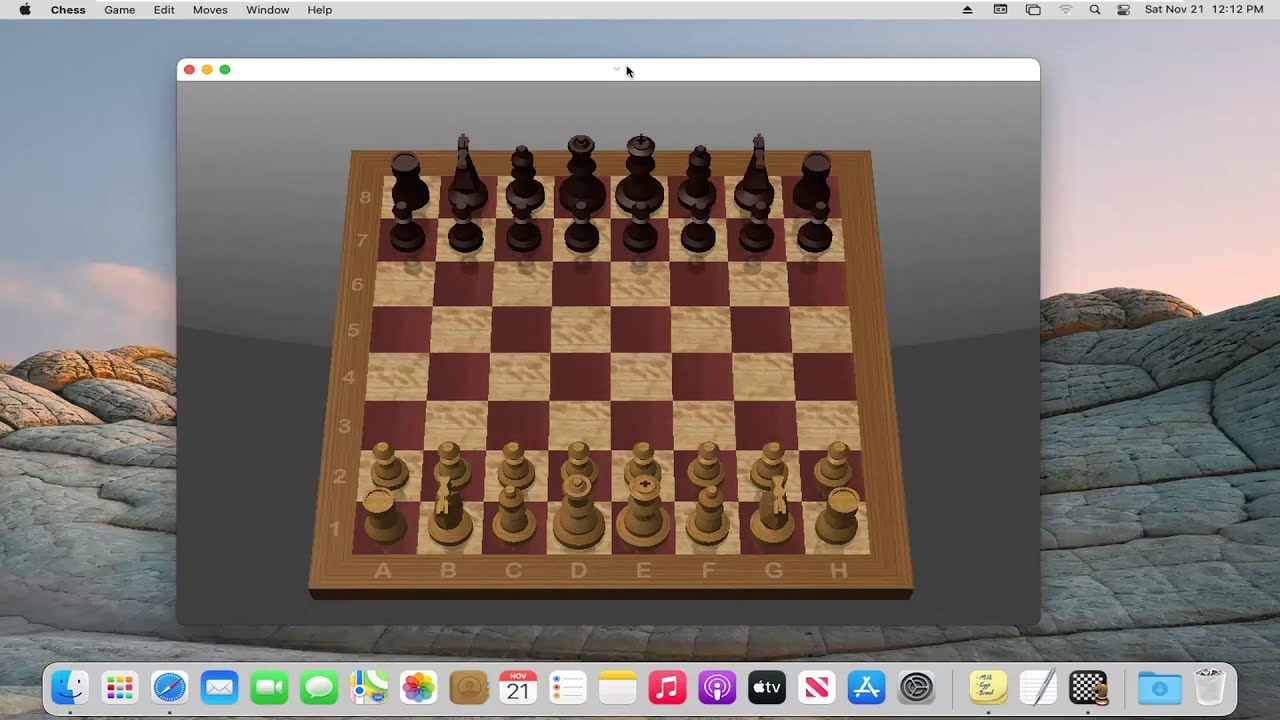 «Jugar ajedrez en macOS Big Sur: tutorial rápido»