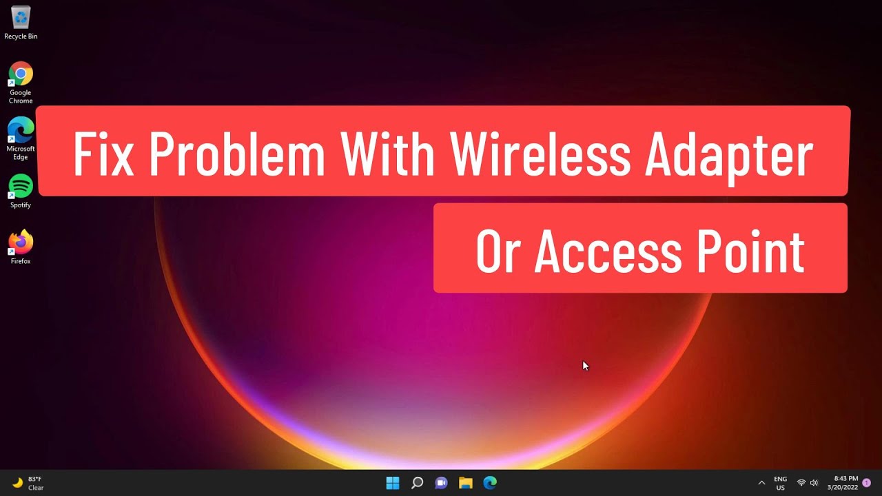 Solución de problemas del adaptador inalámbrico o punto de acceso en Windows 11/10