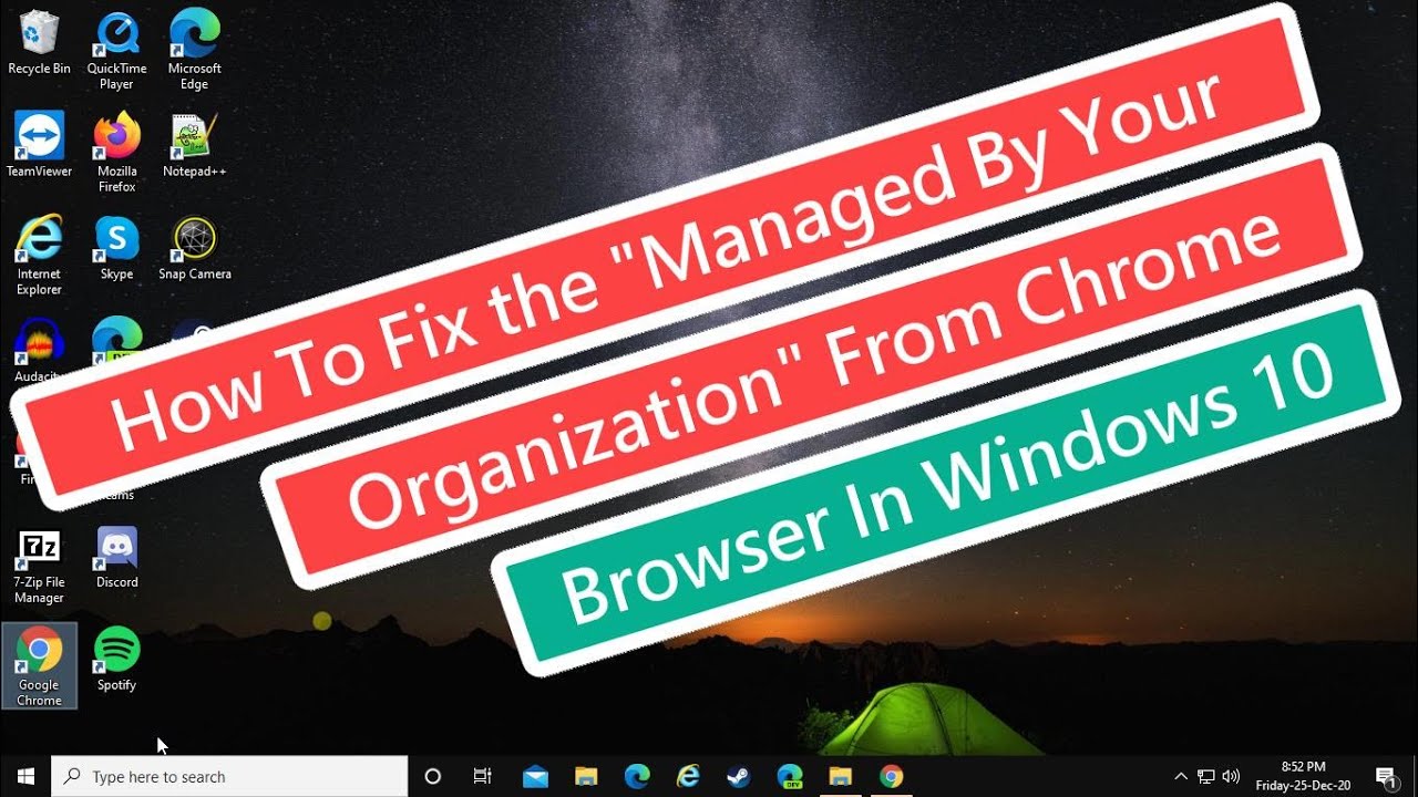 Cómo solucionar el problema Gestionado por su organización en el navegador Chrome de Windows 10