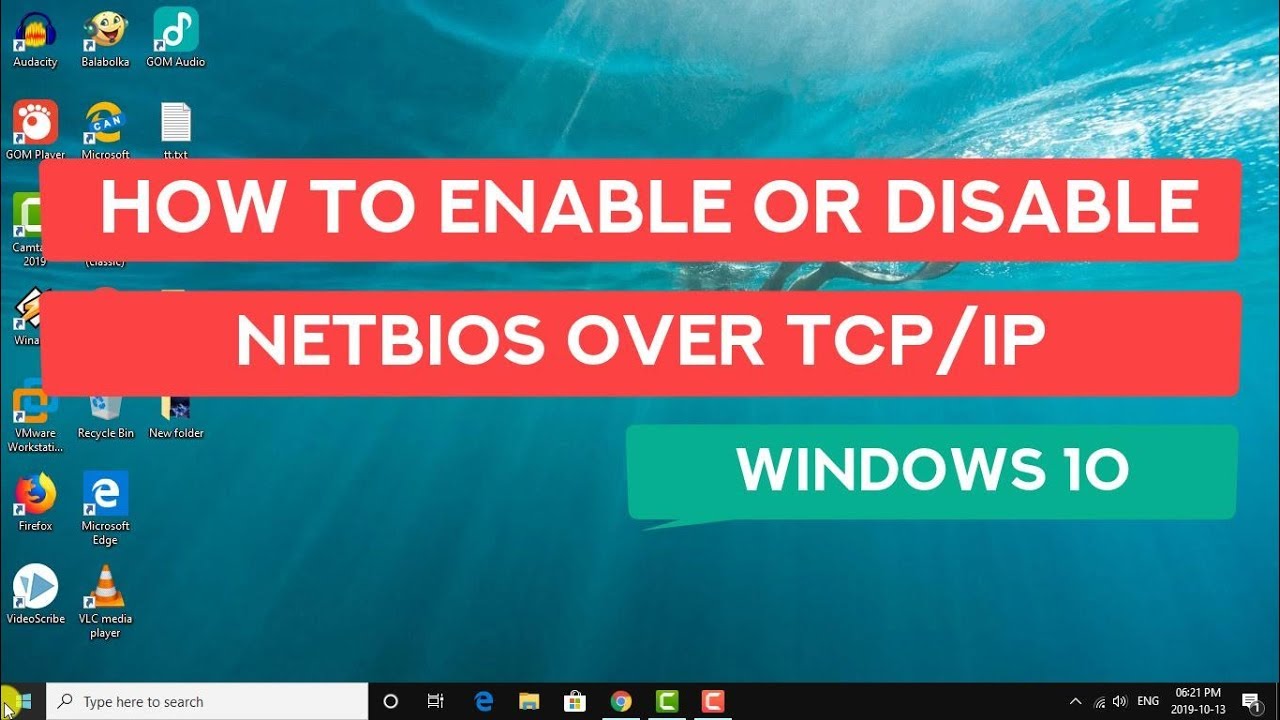 Activar o desactivar NetBIOS en Windows 10: tutorial en video